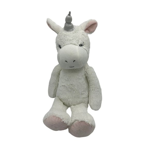 Elegant Baby‎ Pink White Unicorn Plush Soft Toy Stuffed Animal 21" - Picture 1 of 9